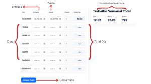 Guia da calculadora de horas